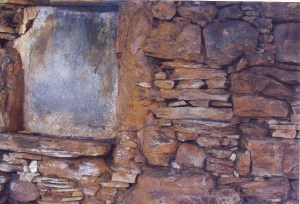 paredes de pedra em Ouro Preto